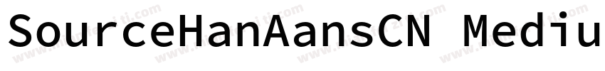 SourceHanAansCN Medium字体转换